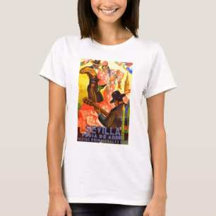 スペイン1949年のセヴィル4月の公平なポスター Tシャツ