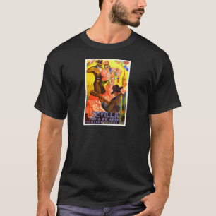スペイン1949年のセヴィル4月の公平なポスター Tシャツ