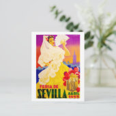 スペイン1955 Seville April Fair Poster ポストカード (スタンド正面)