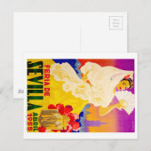 スペイン1955 Seville April Fair Poster ポストカード (正面/裏面)