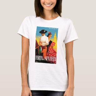 スペイン1961年のセヴィル4月の公平なポスター Tシャツ