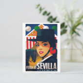 スペイン1969 Seville April Fair Poster ポストカード (スタンド正面)