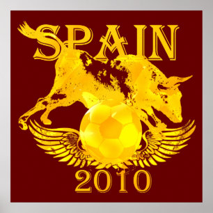 スペイン2010サッカーファンのための巨大なポスタープリント ポスター