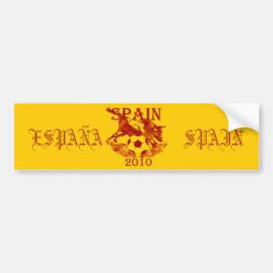 スペイン2010 Toro Bull Espana futbolバンパーステッカー バンパーステッカー