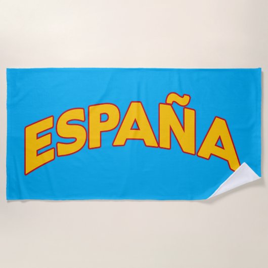 スペイン5 ビーチタオル (正面)
