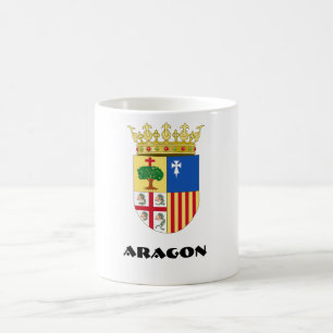 (スペイン)アラゴン紋章付き外衣 コーヒーマグカップ