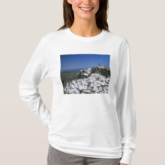 スペイン アンダルシア カサレスの白い村 2 Tシャツ (正面)