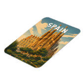 スペイン イラスト 旅行 アート ヴィンテージ マグネット (左側)