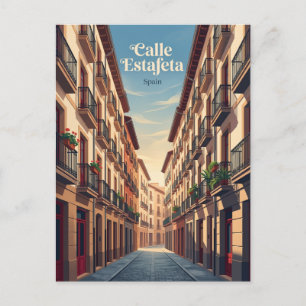 スペイン エスタフェタ通り ポストカード