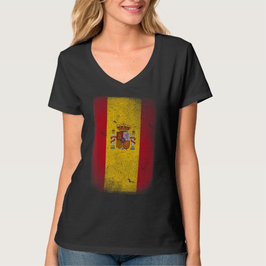 スペイン・エスパスペインのナ国旗 Tシャツ (正面)
