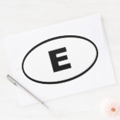スペイン – エスパーナ – ヨーロッパ 楕円形シール (封筒)