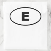 スペイン – エスパーナ – ヨーロッパ 楕円形シール (バッグ)