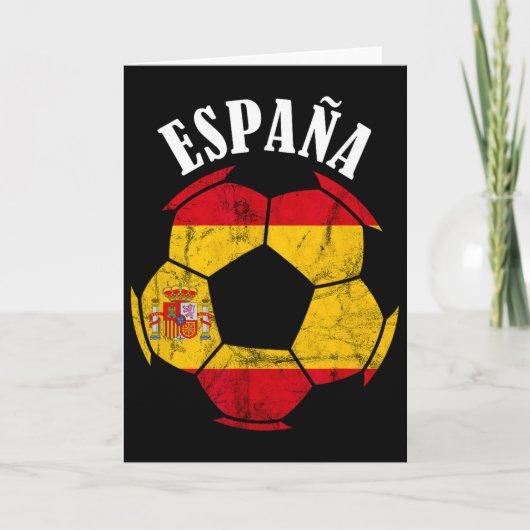 スペイン エスパーニャ サッカー スペイン代表 サッカー選手 国旗 プライド カード (正面)