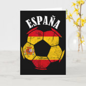 スペイン エスパーニャ サッカー スペイン代表 サッカー選手 国旗 プライド カード (黄色い花)