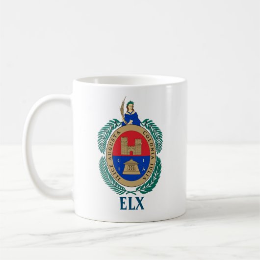 スペイン，エルチェの紋章 コーヒーマグカップ (左)