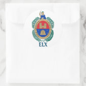 スペイン，エルチェの紋章 ラウンドシール (バッグ)