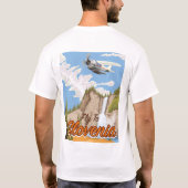 スペイン オレンジ トラベルポスター Tシャツ (裏面)