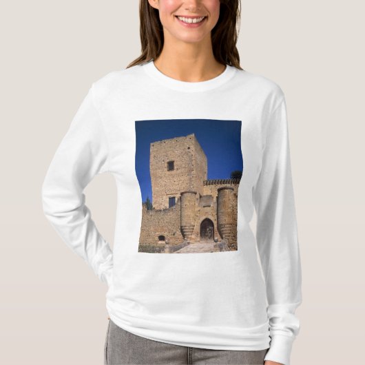 スペイン、カスティーリャ・イ・レオン、ペドラサ城 2 Tシャツ (正面)
