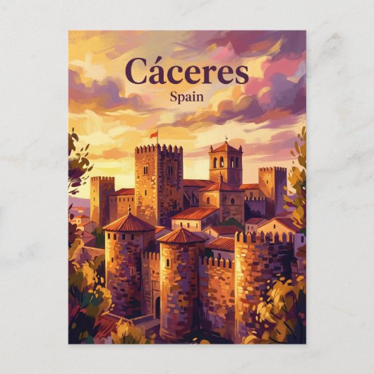 スペイン カセレス ポストカード (正面)