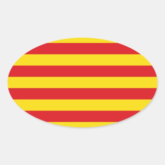 スペイン:カタルーニャのラ・セニエラ 楕円形シール (正面)