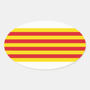 スペイン：カタルーニャのラ・セニエラ 楕円形シール