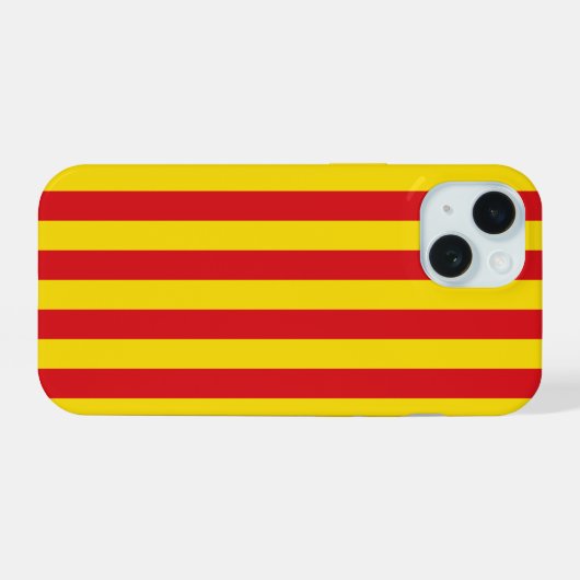 スペイン：カタルーニャのラ・セニエラ iPhone 15ケース (裏面横)