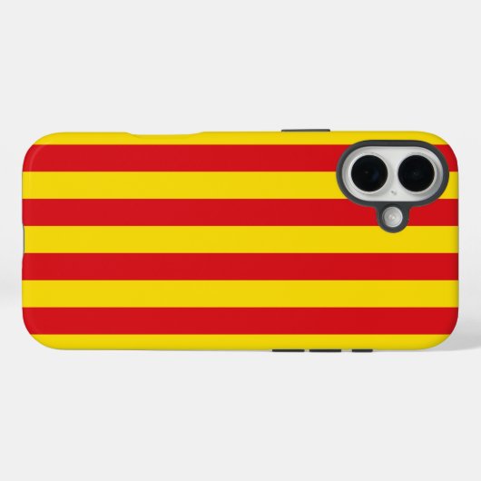 スペイン:カタルーニャ国旗 Case-Mate iPhoneケース (裏面 (横))