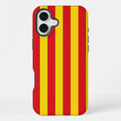 スペイン: カタルーニャ旗 セニェーラ iPhoneケース (裏面)