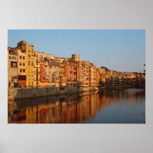 スペイン.カタロニア。ジェローナ。オニヤールの家 ポスター (正面)