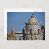 スペイン、カタロニア、バルセロナ。バルセロナの屋上 ポストカード (正面/裏面)