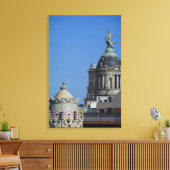 スペイン、カタロニア、バルセロナ。バルセロナルーフトップ2 キャンバスプリント (インサイチュ (リビング))