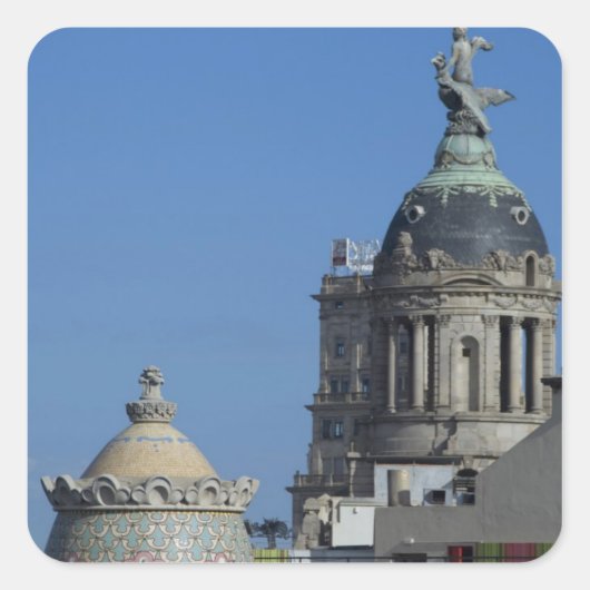 スペイン、カタロニア、バルセロナ。バルセロナルーフトップ2 スクエアシール (正面)