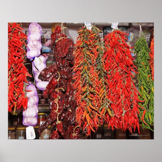 スペイン、カタロニア、バルセロナ、ラボケリア市場 ポスター (正面)