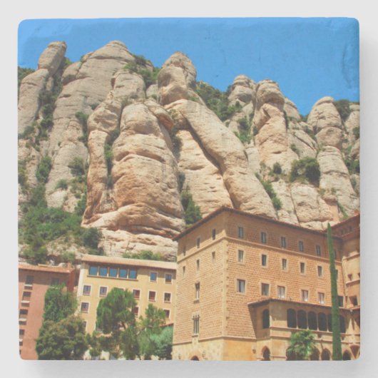 スペイン，カタロニア，モンセラート修道院 ストーンコースター (正面)