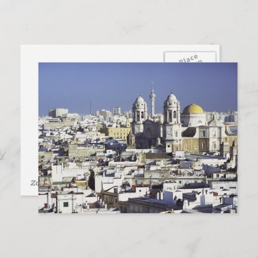 スペイン，カディスの街並み ポストカード (正面/裏面)