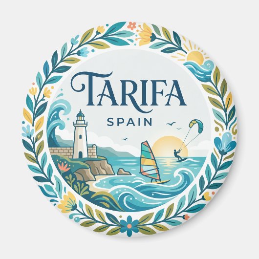 スペイン カディス タリファ マグネット (正面)