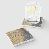 スペイン、カディズ州、セビリア。歴史的サンタ ストーンコースター (横)