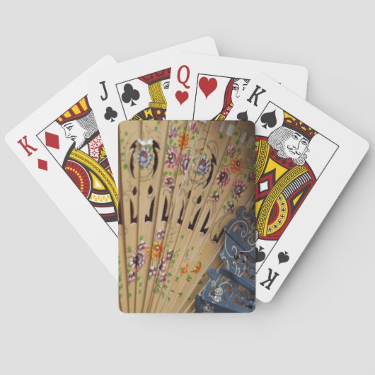 スペイン、カディズ州、セビリア。歴史的サンタ トランプ (裏面)