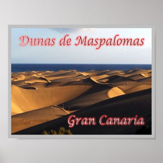 スペイン – カナリア諸島 – グランカナリア –  ポスター (正面)