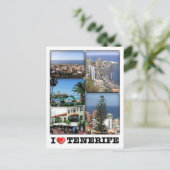 スペイン – カナリア諸島 – テネリフェ – I Love - ポストカード (スタンド正面)