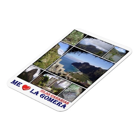 スペイン – カナリア諸島 – ラゴメラ – I Love - Magn マグネット (左側)