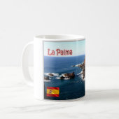 スペイン – カナリア諸島 – ラパルマ –  コーヒーマグカップ (正面左)