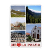 スペイン – カナリア諸島 – ラパルマ – I Love - Magne マグネット (縦)