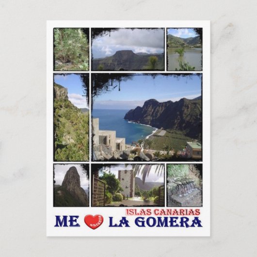 スペイン – カナリア諸島 – La Gomera - I Love - ポストカード (正面)
