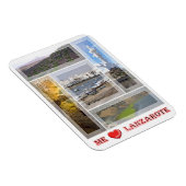 スペイン – カナリア諸島 – Lanzarote - I Love - Magn マグネット (右側)