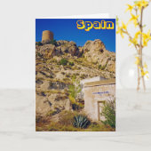 スペイン カード (黄色い花)