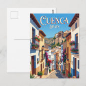 スペイン クエンカの路地 ポストカード (正面/裏面)