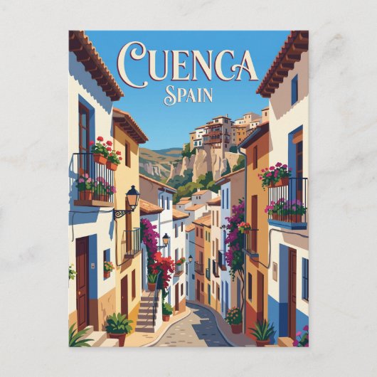 スペイン クエンカの路地 ポストカード (正面)