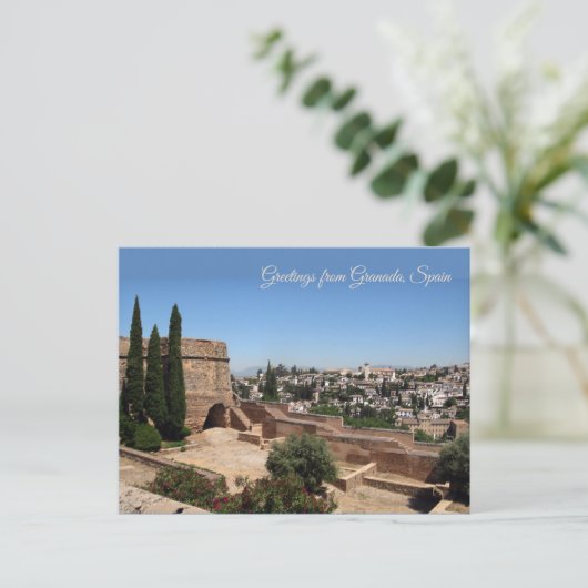 スペイン,グラナダからの挨拶 ポストカード (スタンド正面)