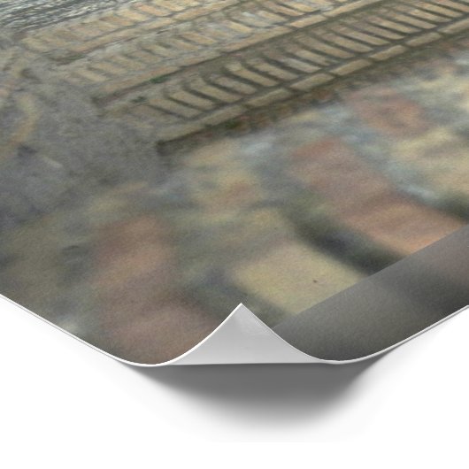 スペイン、グラナダ、アルハンブラの有名な庭園 ポスター (角)